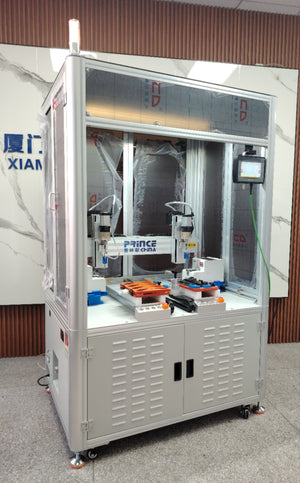 Double head double feed screw machine